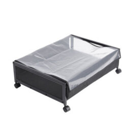 Living And Home 2 Pcs Under Bed And Sofa Storage Box With Transparent Dust Cover And Wheels - thumbnail 4