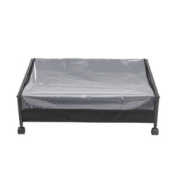 Living And Home 2 Pcs Under Bed And Sofa Storage Box With Transparent Dust Cover And Wheels - thumbnail 3