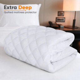 Ameha Mattress Protector Deep 30Cm Fitted Stretch Skirt Quilted Mattress Microfiber Fitted Mattress Cover King (150X200Cm) - thumbnail 5