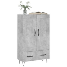 Berkfield Highboard Concrete Grey 69.5X31X115 Cm Engineered Wood - thumbnail 3