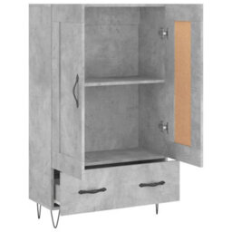 Berkfield Highboard Concrete Grey 69.5X31X115 Cm Engineered Wood - thumbnail 6