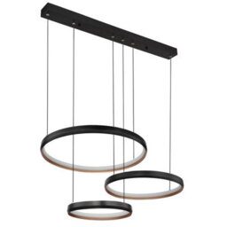 Luminosa Lighting Luminosa Halli Pendant Ceiling Light Matt Black 3X Led Dimmable 2700-6000K Remote Control - thumbnail 2