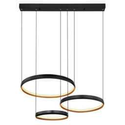 Luminosa Lighting Luminosa Halli Pendant Ceiling Light Matt Black 3X Led Dimmable 2700-6000K Remote Control - thumbnail 3