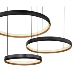 Luminosa Lighting Luminosa Halli Pendant Ceiling Light Matt Black 3X Led Dimmable 2700-6000K Remote Control - thumbnail 4