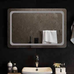 Berkfield Led Bathroom Mirror 90X60 Cm - thumbnail 3