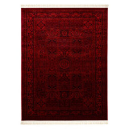 RugsX Orient 5365 Carpet Burgundy Black Frame, Oriental, With Fringes 100X200 Cm - thumbnail 2