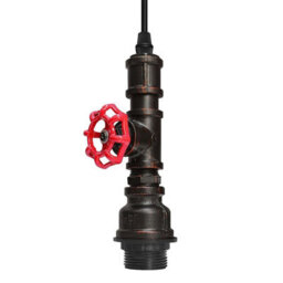 Long Life Lamps Company Industrial Pendant Light Rustic Metal Vintage Water Pipe Ceiling Light M0157 With 4W St58 - thumbnail 3