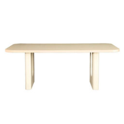 Sweeek - Matte Finish Dining Table Seats 8 Cream 200X100X76 Cm - Sia - thumbnail 3