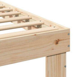 Walplus Bed Frame With Headboard Brown 90 X 200 Cm Solid Pine Wood - thumbnail 8