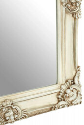 Orsina Stately Design Champagne Bead And Reel Wall Mirror, Grand Slim Mirror, Versatile Display Hallway Mirror - thumbnail 4