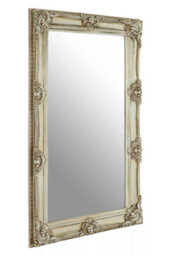 Orsina Stately Design Champagne Bead And Reel Wall Mirror, Grand Slim Mirror, Versatile Display Hallway Mirror - thumbnail 2
