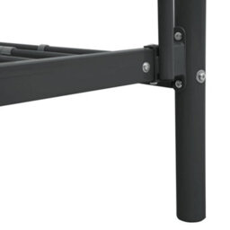 Walplus Bunk Bed Frame Without Mattress Black Metal 140X200 Cm/90X200 Cm - thumbnail 7