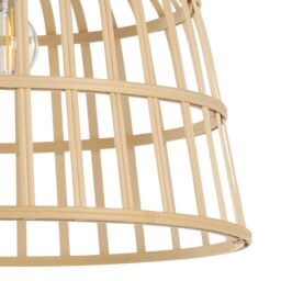 GoodHome Fieldfare Natural Bamboo Round Lamp Shade (D)38Cm - thumbnail 4