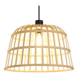 GoodHome Fieldfare Natural Bamboo Round Lamp Shade (D)38Cm - thumbnail 3