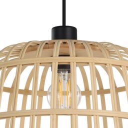 GoodHome Fieldfare Natural Bamboo Round Lamp Shade (D)38Cm - thumbnail 5