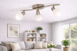 Eglo Comba Satin Nickel Led 3 Bulb Ceiling Spotlight Three Step Dimmable Warm White 3000K - thumbnail 2