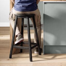 Cerena Black Bar Stool - thumbnail 7