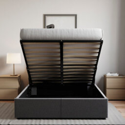 Lassic Vida Designs Veronica Dark Grey Linen Ukfr 5Ft King Size Ottoman Bed Frame, 200 X 150Cm - thumbnail 6