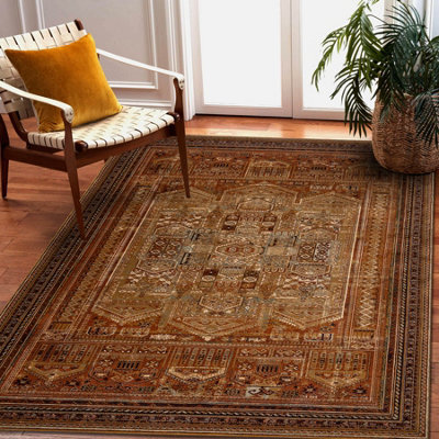 RugsX Wool Carpet Omega Siran Oriental Brass Brown 200X300 Cm - image 1
