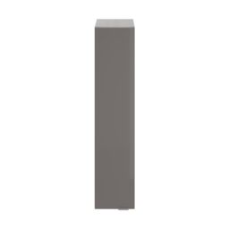 GoodHome Imandra Deep Gloss Warm Grey Bathroom Single Wall Cabinet (H)90Cm (W)20Cm - thumbnail 2