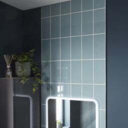 GoodHome Imandra Deep Gloss Warm Grey Bathroom Single Wall Cabinet (H)90Cm (W)20Cm - thumbnail 7