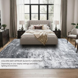 Homeart Eton Abstract Area Rug Super Soft & Durable Woven Carpet With Modern Artistic Design Anthracite 80X150 - thumbnail 3