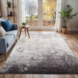 Livabliss Wanderlust-Abstract Grey White Black Modern Marble Living Dining Bedroom Rug 140 X 200 Cm Easy Care, Non Shedding - thumbnail 2
