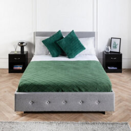 Home Treats 1 Drawer Bedside Table Black (Set Of 1) - thumbnail 6