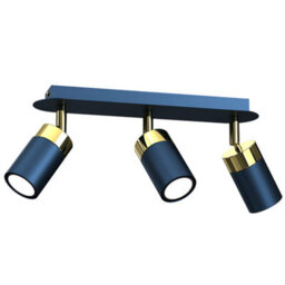 Milagro Ceiling Lamp Joker Navy Blue/gold 3Xgu10 - thumbnail 2