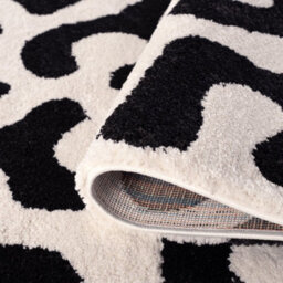 The Rugs Joli Black And White Abstract Doodle Rug Soft Dense Pile Easy To Clean And Pet Friendly For Living Rooms And Bedrooms - thumbnail 5