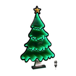 Samuel Alexander 90Cm Light Up Standing Christmas Tree With Star Infinity Decoration With Leds - thumbnail 9
