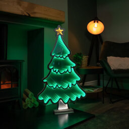 Samuel Alexander 90Cm Light Up Standing Christmas Tree With Star Infinity Decoration With Leds - thumbnail 2