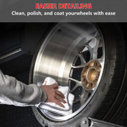 Wheel Tyre Cleaning Stand With Rollers 331Lbs Wheel Detailing Stand Tire Repair - thumbnail 5