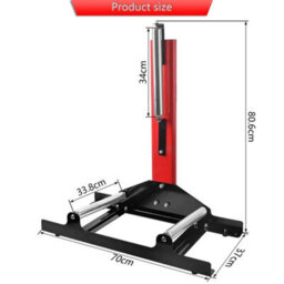 Wheel Tyre Cleaning Stand With Rollers 331Lbs Wheel Detailing Stand Tire Repair - thumbnail 2