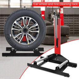 Wheel Tyre Cleaning Stand With Rollers 331Lbs Wheel Detailing Stand Tire Repair - thumbnail 4