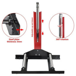 Wheel Tyre Cleaning Stand With Rollers 331Lbs Wheel Detailing Stand Tire Repair - thumbnail 3