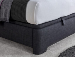 Europa Medburn Ottoman Storage Upholstered Bed Frame Slate Grey Linen Fabric - thumbnail 4