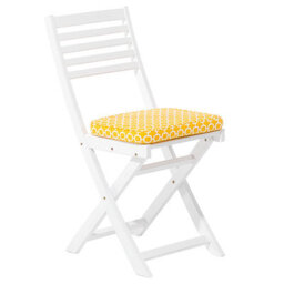 Beliani Bistro Set With Cushions Folding Fiji Acacia Wood White - thumbnail 5
