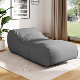 Living And Home Grey Comfy Floor Chair Bed Lounger  W 1800 X D 800 X H 650 mm - thumbnail 1