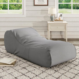 Living And Home Grey Comfy Floor Chair Bed Lounger  W 1800 X D 800 X H 650 mm - thumbnail 2