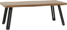 Seconique Quebec Wave Edge Coffee Table In Oak Effect And Black - thumbnail 2