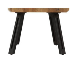 Seconique Quebec Wave Edge Coffee Table In Oak Effect And Black - thumbnail 4