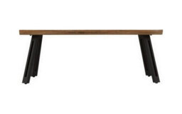 Seconique Quebec Wave Edge Coffee Table In Oak Effect And Black - thumbnail 3