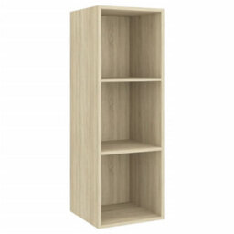 Berkfield 3 Piece Tv Cabinet Set Sonoma Oak Engineered Wood - thumbnail 5