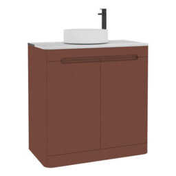 Royal Bathrooms Venice 800mm Terracotta Clay Freestanding Bathroom Countertop Vanity Unit 2 Drawer With Art Basin - thumbnail 7