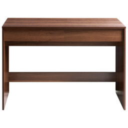Wyld And Coco Modern Office Desk 110 X 50 Cm Dark Brown With Two Drawers - thumbnail 1