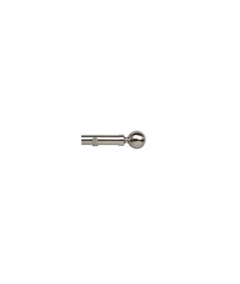 Unknown 28mm Ball End Eyelet Metal Curtain Pole Set - Satin Silver, 90Cm - image 1