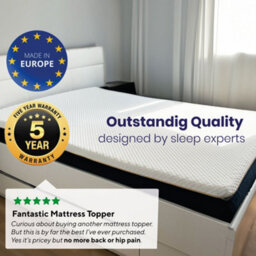 Brightr Sleep Brightr Aurora 2 In 1 Medium Firm Mattress Topper Double - thumbnail 7