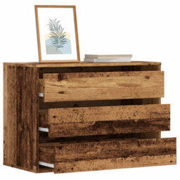 Berkfield Corner Chest Of Drawers Old Wood 80X41X58 Cm Engineered Wood - thumbnail 1