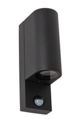 Lucide Zaro Ir - Wall Spotlight Outdoor - 2Xgu10 - Ip65 - Black - thumbnail 2